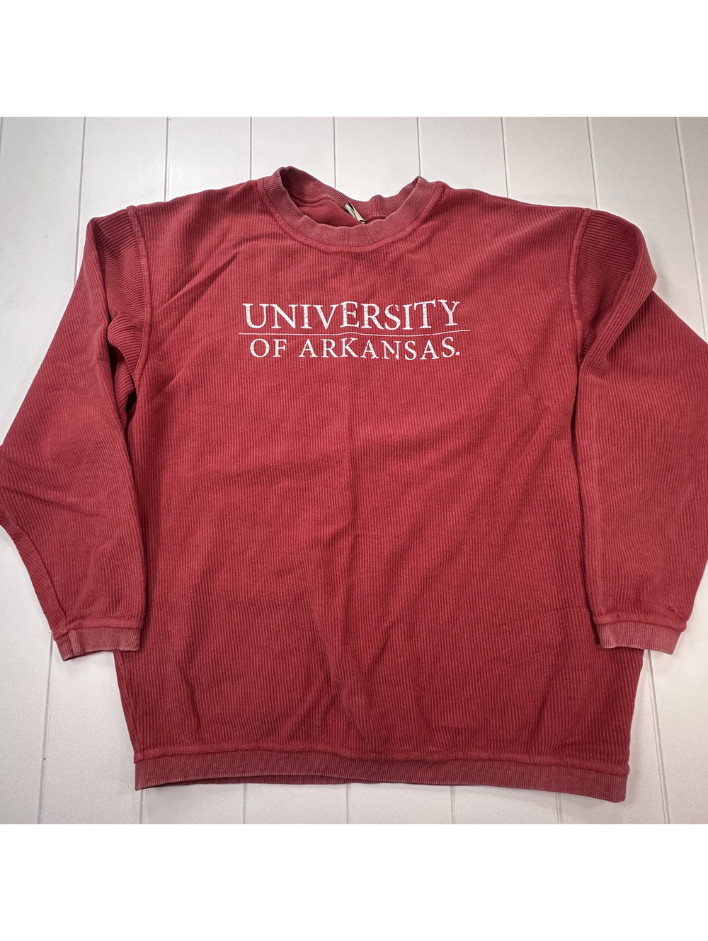 University of Arkansas Corduroy Sweatshirt XL